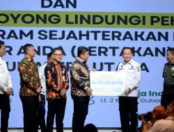 Pj Gubernur Sumut Agus Fatoni Luncurkan Dua Gerakan Serentak Guna Lindungi Pekerja Rentan