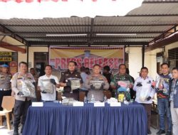 Polres Siak Gelar Press Release dan Pemusnahan 7 Kg Narkotika Jenis Daun Ganja Kering