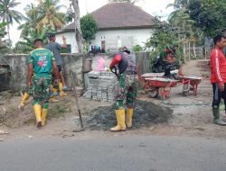 Kodim 1615/Lombok Timur Bantu Ringankan Beban Warga Melalui Program TMMD Ke-121