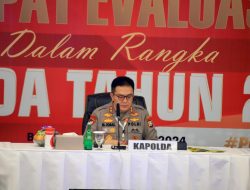 Kapolda Riau Pimpin Rapat Evaluasi Kesiapan Pilkada