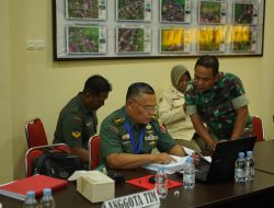 Kodim 0906/Kutai Kartanegara Terima Kunjungan Kerja Tim Wasrik Current Audit Itdam VI/Mulawarman