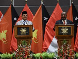 Menhan Prabowo Berkunjung ke Papua Nugini, Temui PM James Marape
