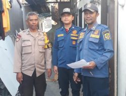 Polsek Ciomas Cek Lokasi TKP Peristiwa Kebocoran Tabung Gas 12 KG, Mengakibatkan Adanya Korban Ledakan Gas