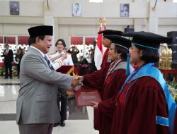 Menhan Prabowo Hadiri Wisuda 425 Mahasiswa Unhan RI: Perjalananmu Harus jadi Pengabdian