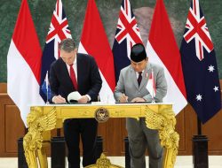 Menhan Prabowo Tanda Tangani Perjanjian Kerja Sama Pertahanan RI-Australia di Akmil Magelang
