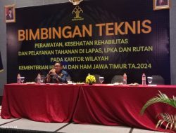 Wujudkan Rutan Sehat, Rutan Bangil Hadiri Bimtek Perawatan, Kesehatan, Rehabilitasi dan Pelayanan Tahanan pada Lapas, LPKA dan Rutan di Kanwil Jatim