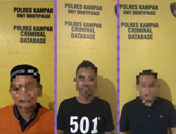Polisi Amankan 3 Pelaku Penipuan dan Penggelapan Uang Pembelian Lahan di Desa Ganting Damai