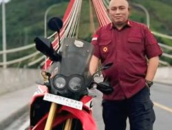 Kalapas Binjai Theo Adrianus Pukau Warga Dengan Motor Trail di Tapanuli Utara