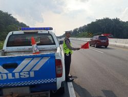 Patroli dan Pengamanan Saat Libur, Satlantas Polres Siak Lakukan Cooling Sistem Sampaikan Pesan Pemilu Damai