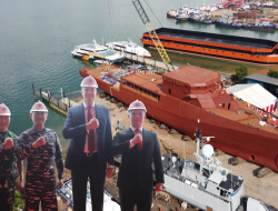 Staf Ahli Menhan Bidang Ekonomi Pimpin Launching Ceremony Kapal BHO (Ocean Going)