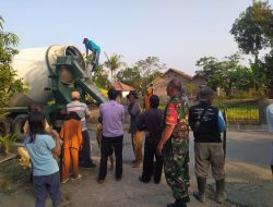 Tingkatan Aksesibilitas Kenyamanan Warga Babinsa Bantu Pengecoran Jalan di Kampung Telukhaur