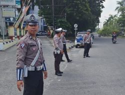 Satgas Gatur Kamseltibcarlantas Atur Lalin Dalam Rangka Rikes Cagub dan Wacagub