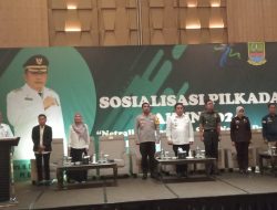 Dandim 0509/Kabupaten Bekasi Letkol Inf Danang W. S.I.P Hadiri Sosialisasi Netralitas ASN Dalam Pilkada 2024