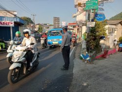 Anggota Wilayah Hukum Polsek Ciampea Giat Gatur Lalin Ciptakan Rasa Aman Bagi Pengguna Jalan Raya