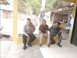 Sinergitas TNI – POLRI Wilayah Hukum Polsek Tenjo Desa Cilaku Sambang Warga Beri Himbauan Kamtibmas Kepada Warga Desa Binaan