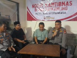 Dialog Bersama Warga, Kapolsek Pesanggrahan Bahas Penipuan Segitiga dan Pilkada Damai