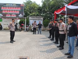 Puluhan Personel Polres Brebes Amankan Tahap Penetapan Paslon Bupati dan Wakil Bupati Brebes