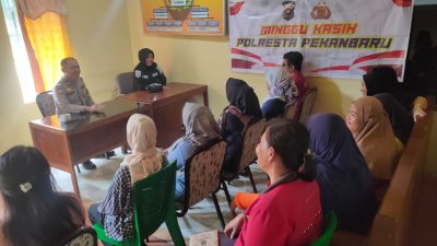 Minggu Kasih Polresta Pekanbaru Bersama Masyarakat di Kecamatan Limapuluh