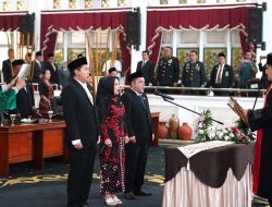 Tiga Pimpinan DPRD Purwakarta, Sri Puji Utami Dari Partai Gerindra Resmi Jadi Ketua DPRD