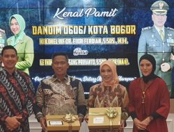 Kenal Pamit Dandim 0606/Kota Bogor: Kolonel Fikri Ferdian Beri Tongkat Estafet kepada Letkol Dwi Agung