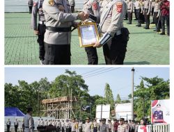 Kapolres Sukabumi Pimpin Penandatanganan Pakta Integritas Bebas Narkoba Dan Pemberian Penghargaan kepada Personil Yang Berprestasi