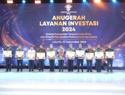 Kemhan RI Raih Terbaik Pertama Pada Penghargaan Anugerah Layanan Investasi 2024