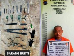 Dua Warga Pekanbaru Diringkus Polisi di Siak Hulu Usai Kepergok Curi Trafo Distribusi PLN