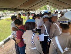Ratusan Personel Terlibat OMP LK-2024 Ikuti Apel Pagi di Mapolda Riau