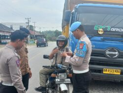 Hari Ketiga Operasi Zebra Lancang Kuning 2024, Satgas Gakkum Satlantas Polres Kuansing Berikan Teguran kepada Pelanggar Lalu Lintas