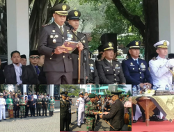 Dandim 0622/Kab. Sukabumi Pimpin Upacara Peringatan HUT TNI Ke – 79 di Tingkat Kabupaten Sukabumi