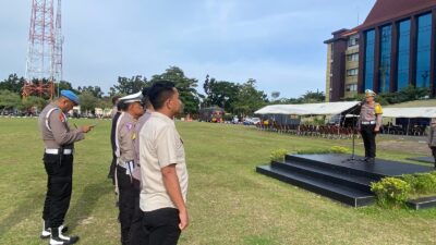 842 Personel Terlibat OMP LK-2024 Ikuti Apel Pagi Dibawah Pengawasan Bidpropam