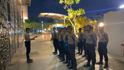 Guna Terciptanya Kamtibmas Kondusif, Subsatgas PAM Objek Kegiatan Lakukan Pengamanan Kampanye