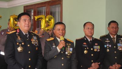 Kapolda Riau Beri Kejutan kepada Danrem 031/Wira Bima, Dalam rangka HUT ke 79 TNI