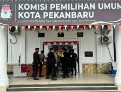 Upaya Berikan Pilkada 2024 Damai dan Kondusif, Subsatgas SAR Patroli Dialogis ke KPU Pekanbaru