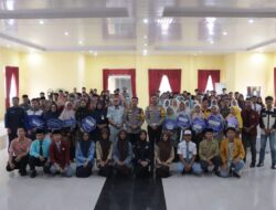 Polres Kampar Cooling System Gelar Sosialisasi Keselamatan Lalu Lintas dan Sosialisasi Lomba Karya Jurnalistik