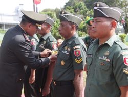 Dandim 0906 Kutai Kartanegara Pimpin Acara Korp Raport Kenaikan Pangkat Prajurit
