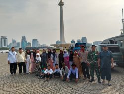 Peduli Koramil 11 Pebayuran HUT TNI ke-79 Ajak Warga Meriahkan Pesta Rakyat dan Baksos di Monas
