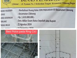Ditanya Struktur Besi Beton, Rekanan Pemkab Bogor Bungkam