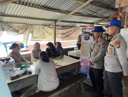 Berikan Pelayanan Kesehatan Gratis Melalui Klinik Terapung, Satpolairud Polres Siak Sampaikan Pesan Pilkada Damai