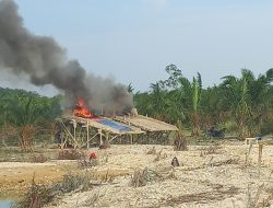 Polisi Tertibkan Aktivitas PETI di Desa Gunung Kesiangan