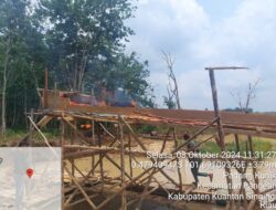 Polsek Pangean Tertibkan PETI di Desa Tanah Bekali
