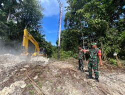 Dandim Raja Ampat Tinjau Pelaksanaan TMMD, Cek Perkembangan Pembangunan