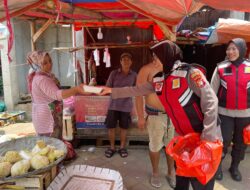 Polwan Polsek Cipondoh Gelar Kegiatan Sosial di Pasar Sipon