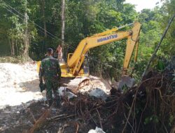 Komandan SSK TMMD Reguler Ke-122 Kodim 1805/Raja Ampat Menunjukkan Taringnya