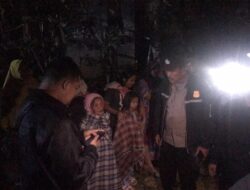 Polsek Ciawi Bersama Instansi Terkait Cek TKP Kejadian Kebakaran Rumah Warga