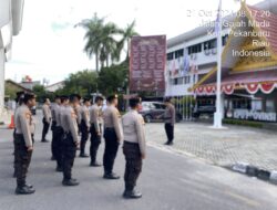 Personel Subsatgas PAM Ikuti Apel Pagi di Kantor Penyelenggara Pilkada