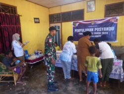 Peduli Terhadap Generasi Penerus, Satgas TMMD Ke-122 Kodim 1704/Mappi Gelar Penyuluhan Posyandu