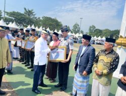 Komitmen Bersih Narkoba, Lapas Cilegon Diganjar Penghargaan Di Acara Hari Santri Nasional