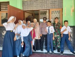 Sinergitas TNI-POLRI Wilayah Hukum Polsek Dramaga Cooling Sistem Cipta Kondisi Ke Sekolah SMP Negeri 2 Dramaga Ajak Pelajar Jaga Dan Beri Himbauan Kamtibmas