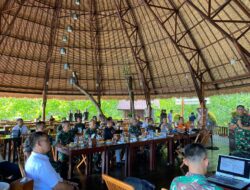 Dandim 1805/Raja Ampat Paparkan Hasil Capaian Pelaksanaan Program TMMD Ke-122 Kepada Kasdam XVIII/Kasuari
